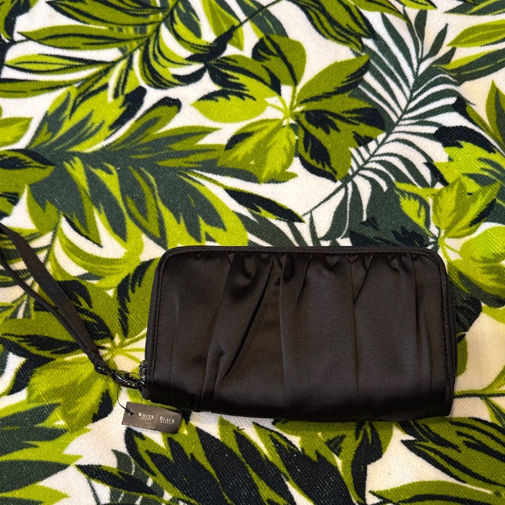 White House Black Market Black Wristlet Clutch
